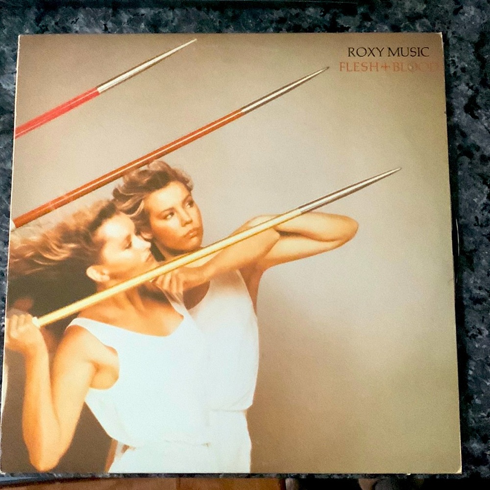 LP vintage Roxy Music Flesh +Blood